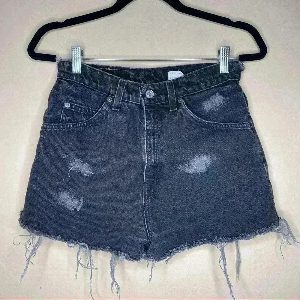 Levis 954 Distressed Vintage Womens Jean Shorts